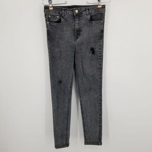 Zara Grey‎ Distressed Women's Skinny Jeans Size 44